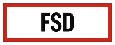 FSD - Feuerwehrschlüsseldepot / Feuerwehrschlüsselkasten - Brandschutzzeichen...