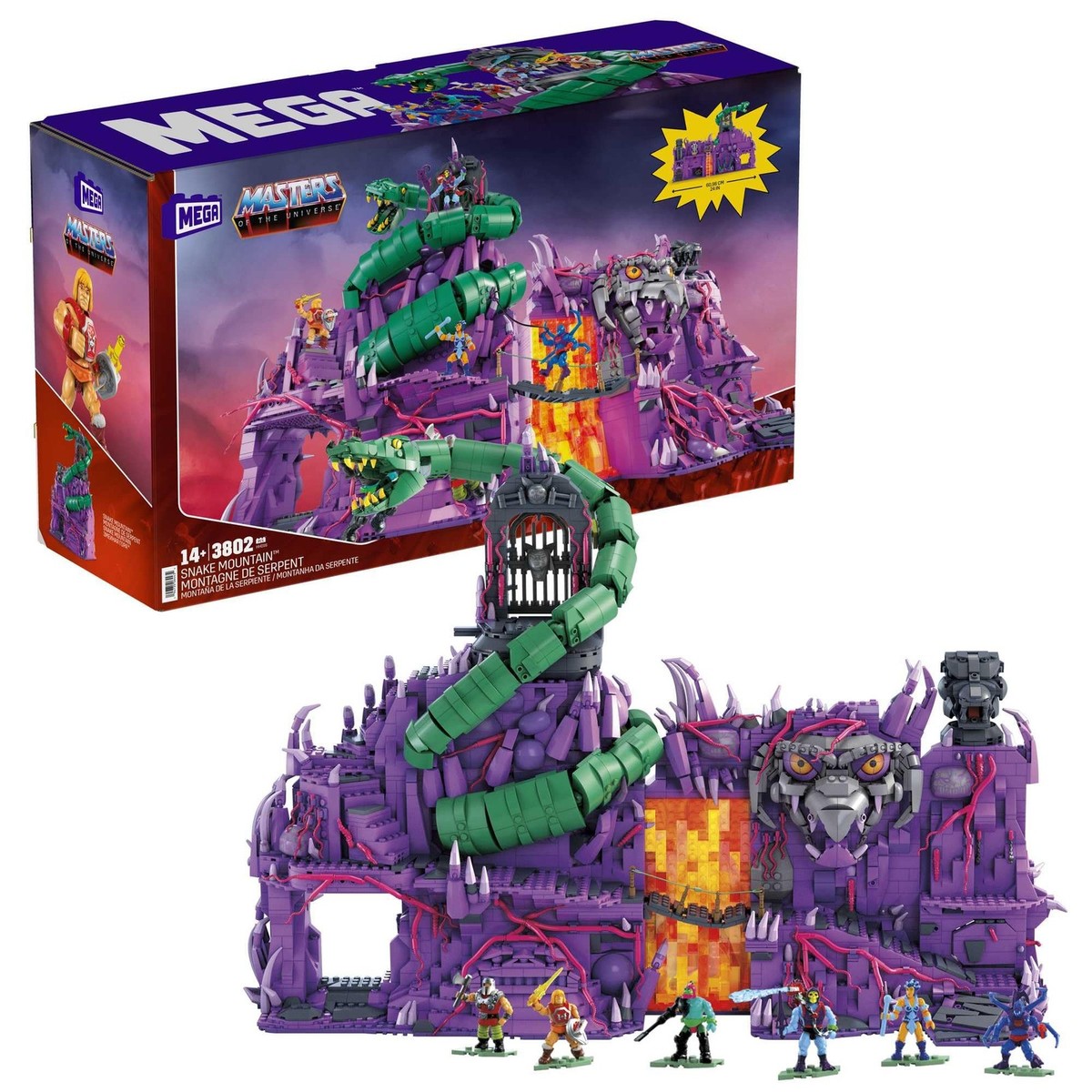 Mega Masters of The Universe Building Toys Set, Snake Mountain | eBay