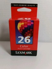 Lexmark 26 Tri Color Ink Printer Cartridge Genuine New Sealed Box