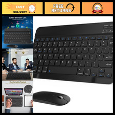 Ultra-Slim Wireless Bluetooth Keyboard  Mouse Combo for Android, Windows, iPad,