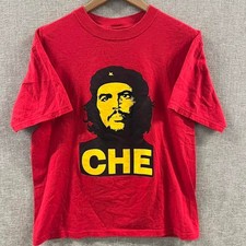 Vintage Y2k Che Guevara Graphic Shirt, Red, Sz XL