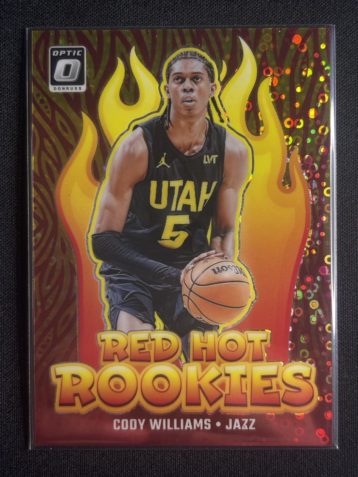 Cody Williams Rookie 2024-25 Donruss Optic Red Hot Rookies GOLD /10 SSP