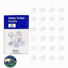 Protectores transparentes para enchufes de seguridad para beb s paquete de 24