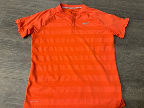 Herren Nike Golf Zonal Cooling Orange Large Shirt SS