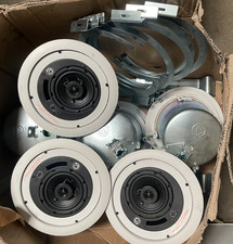 LOT OF 6 ATLAS SOUND FAP42T CEILING SPEAKERS