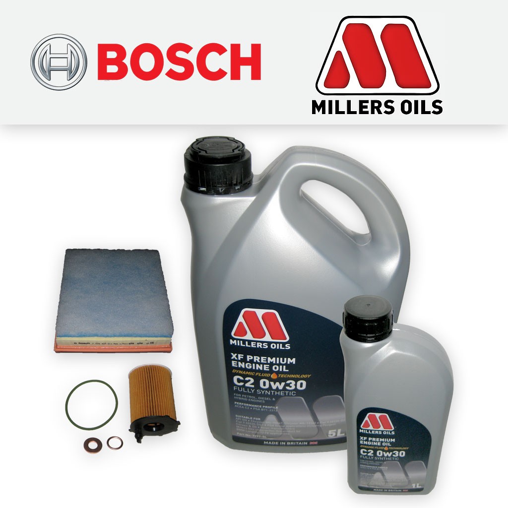 SERVICE KIT for TOYOTA PROACE 1.6 D OIL AIR FILTERS +0w30 LL C2 OIL (2016-2019)