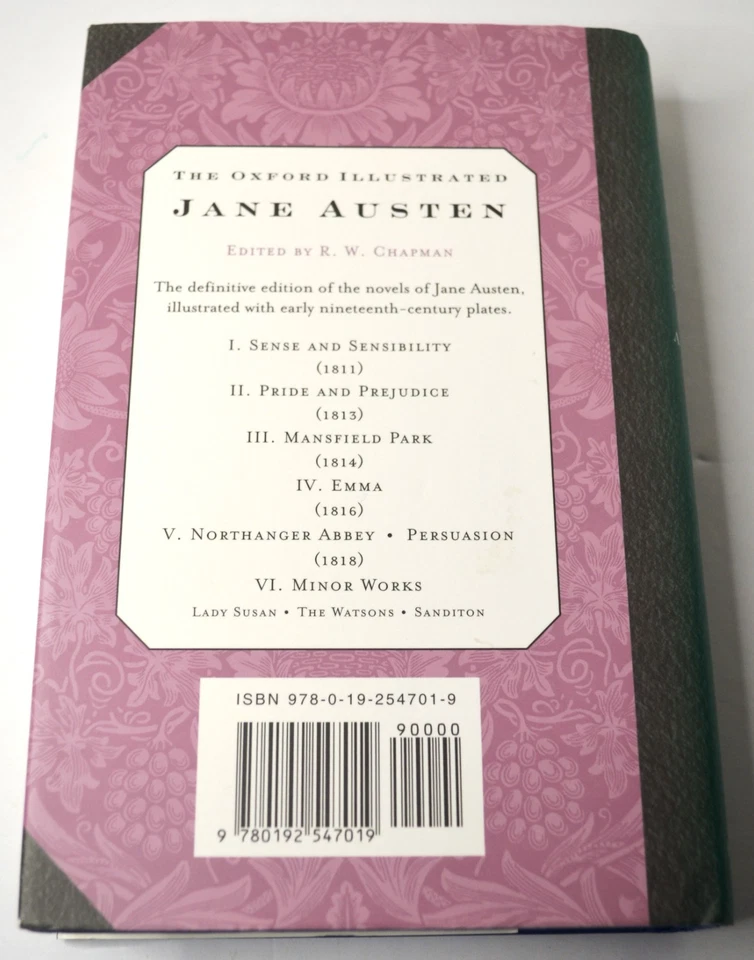 1988 THE OXFORD ILLUSTRATED JANE AUSTEN 6 VOLUME COLLECTION HARDCOVER DJ) - Image 4 of 4