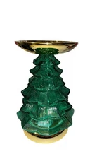 Bath & Body Works Light Up Illuminated Christmas Tree 3 WICK CANDLE Holder NEW!