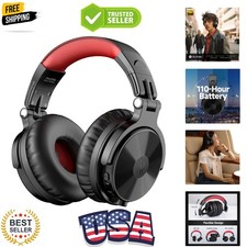 Bluetooth Over Ear Headphones, 110 Hrs Wireless/Wired Stereo Sound Foldable H...