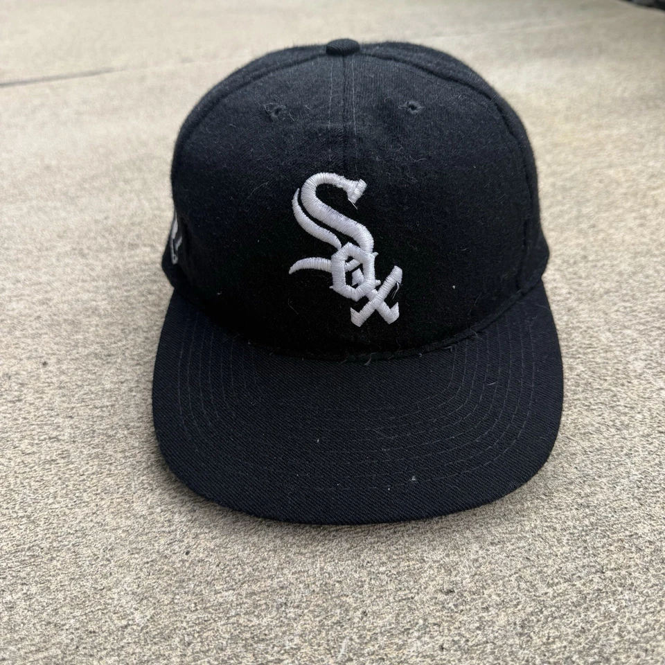 Vintage White Sox American Needle Blockhead Snapback Hat Cap Wool TUPAC 2pac 90s - Image 3 of 4