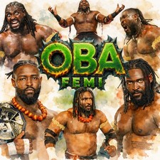 WWE NXT Oba Femi wrestling canvas print