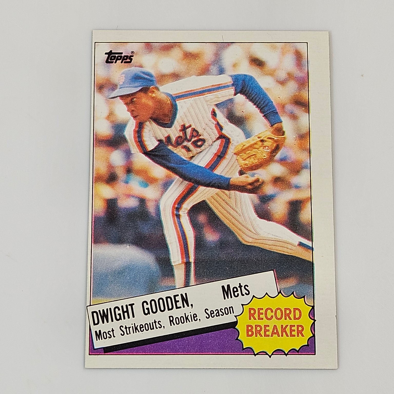 Dwight Gooden Mets 1985 Topps Record Breaker #3