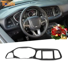 ?Center Console Dash Trim Panel Cover for Dodge Challenger 2015-23 Carbon Fiber