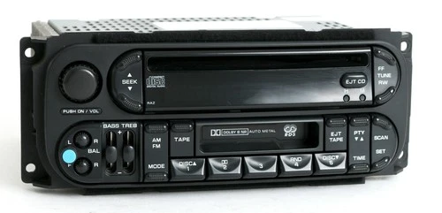 Jeep Chrysler Dodge 02-06 AMFM CD CS Radio w Bluetooth Music - RAZ - P05091605AC