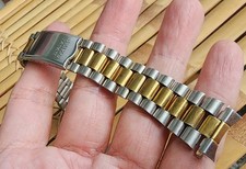 BRACELET For SEIKO 19MM Curve End Pieces 2 Tone President style.