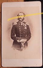 Friedrich VII. / Christian IX. - König von Dänemark Uniform Orden ca. 1870er CDV