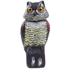 Ediesi Gufo Scaccia Piccioni Spaventapasseri Dissuasore per Uccelli da Esterno