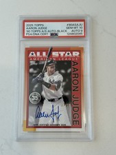 2025 TOPPS ALL STAR Aaron Judge 90AS-AJU Autograph Black Parallel  /10 PSA:10!!