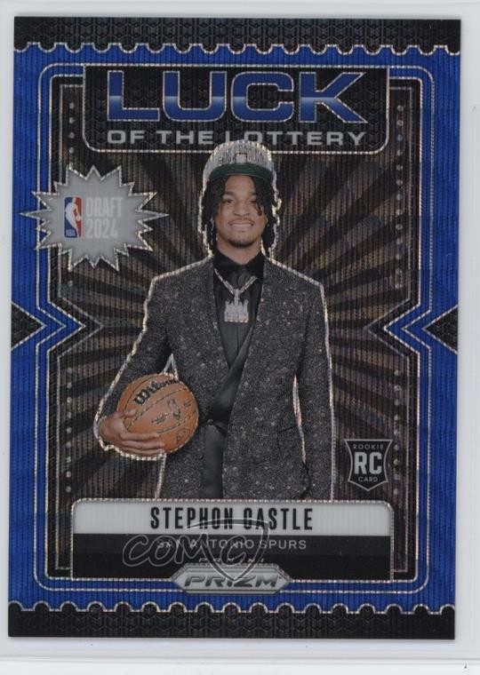 2024 Prizm Luck of the Lottery Blue Wave /175 Stephon Castle #12 Rookie RC 0o4t