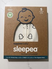Happiest Baby Sleepea Organic 5-Sec Swaddle Sz Small 0-2 Mo - Snapchat Branded