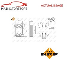 ENGINE OIL COOLER NRF 31167 P NEW OE REPLACEMENT