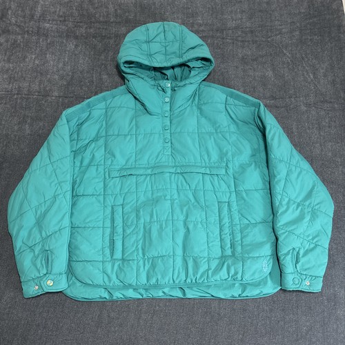 Free People Movement Pippa Pullover Packable Puffer Jacket Teal Size Medium