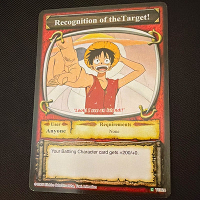 Recognition of the Target! 2005 Monkey D. Luffy One Piece CCG Eng Non Foil