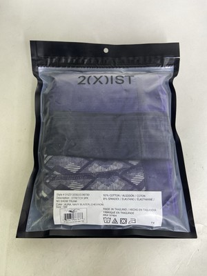 2xist Cotton Stretch 3 Pack Low Rise Trunks Boxer Briefs Underwear Mens Size S