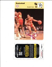 Austin Carr Cleveland Cavaliers SIGNED 1979 sportscaster card jsa