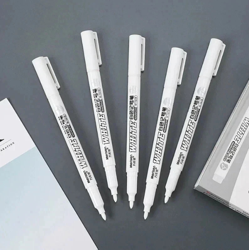 3 pcs White Waterproof Permanent Paint Marker Pens for Metal Wood Fabric**