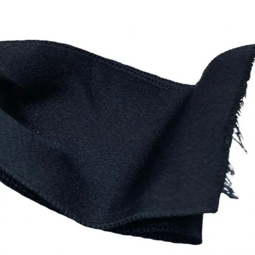 CHANEL Brosche Anstecknadel Accessoire Kleinteil Kamelienband Textil Satin elfenbein schwarz - Bild 9 von 12