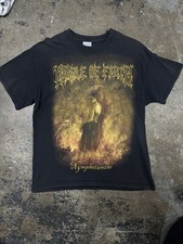 Vintage 2000s Cradle Of Filth Faded Boxy Metal Rock Band Tee T Shirt