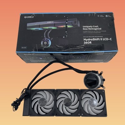 Lian Li Hydroshift II LCD-C 360R Liquid CPU Cooler 360mm HS2LCD36RB #UM8751 (AR)