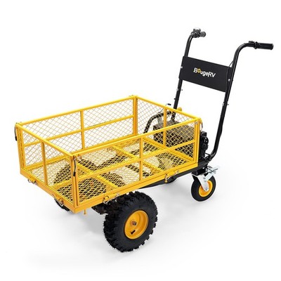 BougeRV Electric Utility Cart Heavy-Duty Power Wagon Wheelbarrow 48V 660-1000lbs