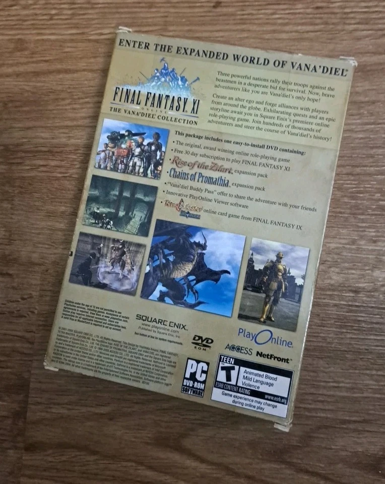 Final Fantasy XL Online The Vana'diel Collection PC DVD ROM Software IOB - Image 4 of 4