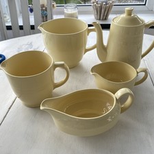 Woods Ware Jasmine 5 Pieces - 3 Jugs, Coffee Pot And Gravy Jug