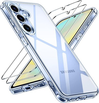 Handy Hülle + 2X Glas für Samsung Galaxy S26 S25 S24 S23 S22 Silikon Schutz Case