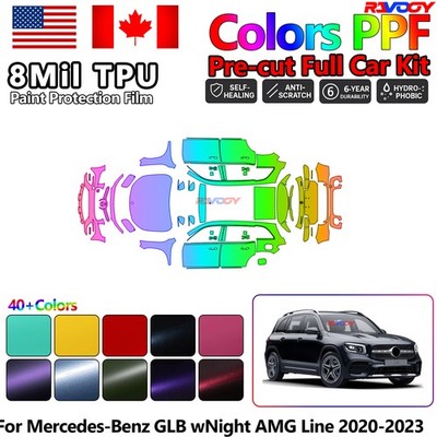 Precut PPF Paint Protection Film For Mercedes-Benz GLB wNight AMG Line 2020-2023