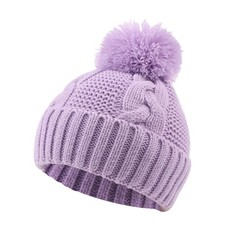 Winter Knit Baby Hat Twist Warm Beanie with Pompom for Boys Girls Toddler