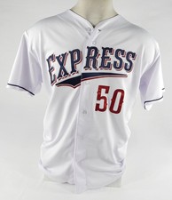2023 Round Rock Express Robert Dugger #50 Game Used White Jersey DP71211
