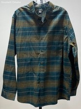 Eddie Bauer Men's Classic Fit Seapine Plaid Long Sleeve Button-Up Size 2XL NWT