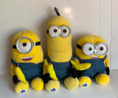 Minion Build a Bear  Despicable Me. Kevin, Stuart, Bob Lot  Jeans and Bananas