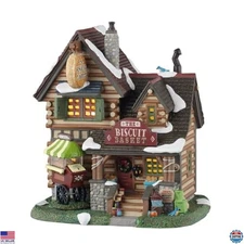 Lemax Lighted Biscuit Basket Building #55330 - Charming Holiday Decor Piece!