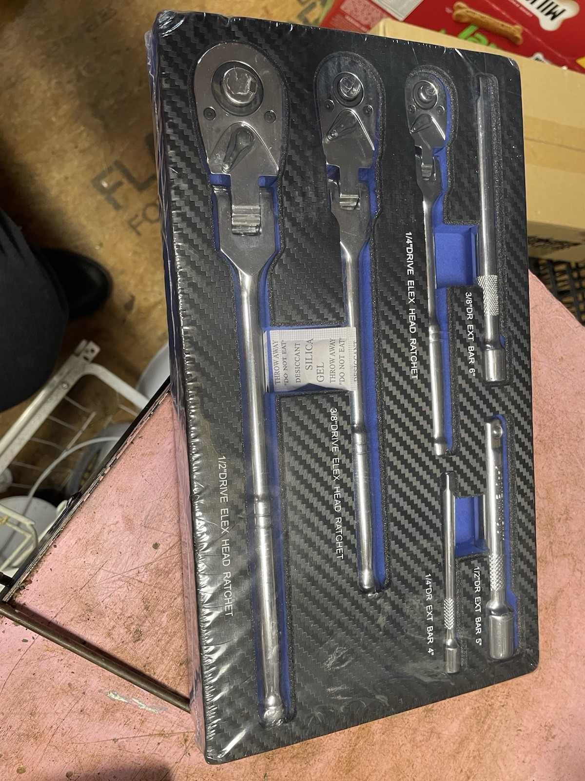 6 Piece Ratchet Set W/ Extension Bin 14