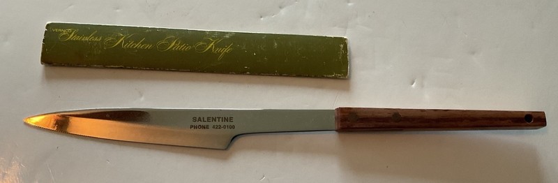 Salentine Buick Muskego, WiAdvertising Gift Vernco Stainless Kitchen Patio Knife