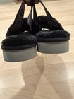 Koolaburra by UGG Back-Strap Sandals Fuzz'n II Black 7 Platform Slides Slippers — photo 4