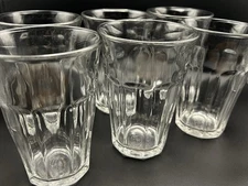 Set of 6 Duralex Picardie Clear Glass Tumblers 12 oz France