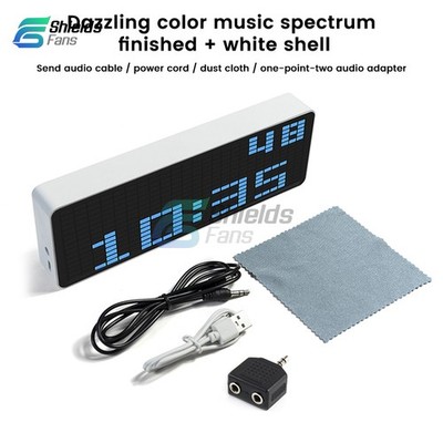 RGB Rhythm Pickup Music Spectrum Rhythm Display Atmosphere LED Electronic Clock