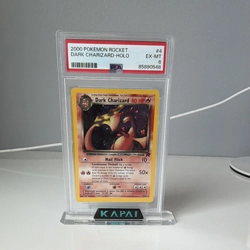 Pokémon Dark Charizard Holo Rare Team Rocket 4/82 2000 PSA 6
