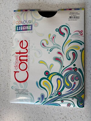 CONTE Colors Leggings Footless Leggins Black Size 2